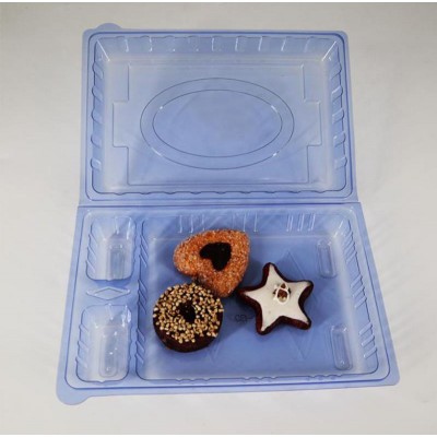 Wholesale High Quality PET Disposable Takeaway Packaging Plastic Food Sushi tray With Lid